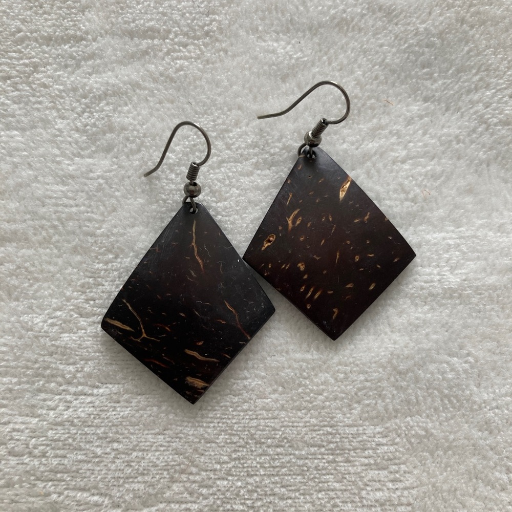 Coconut shell earrings
